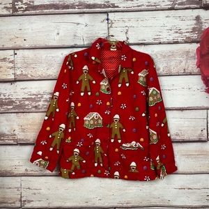 Nick & Nora Sock Monkey Pajama Flannel Christmas